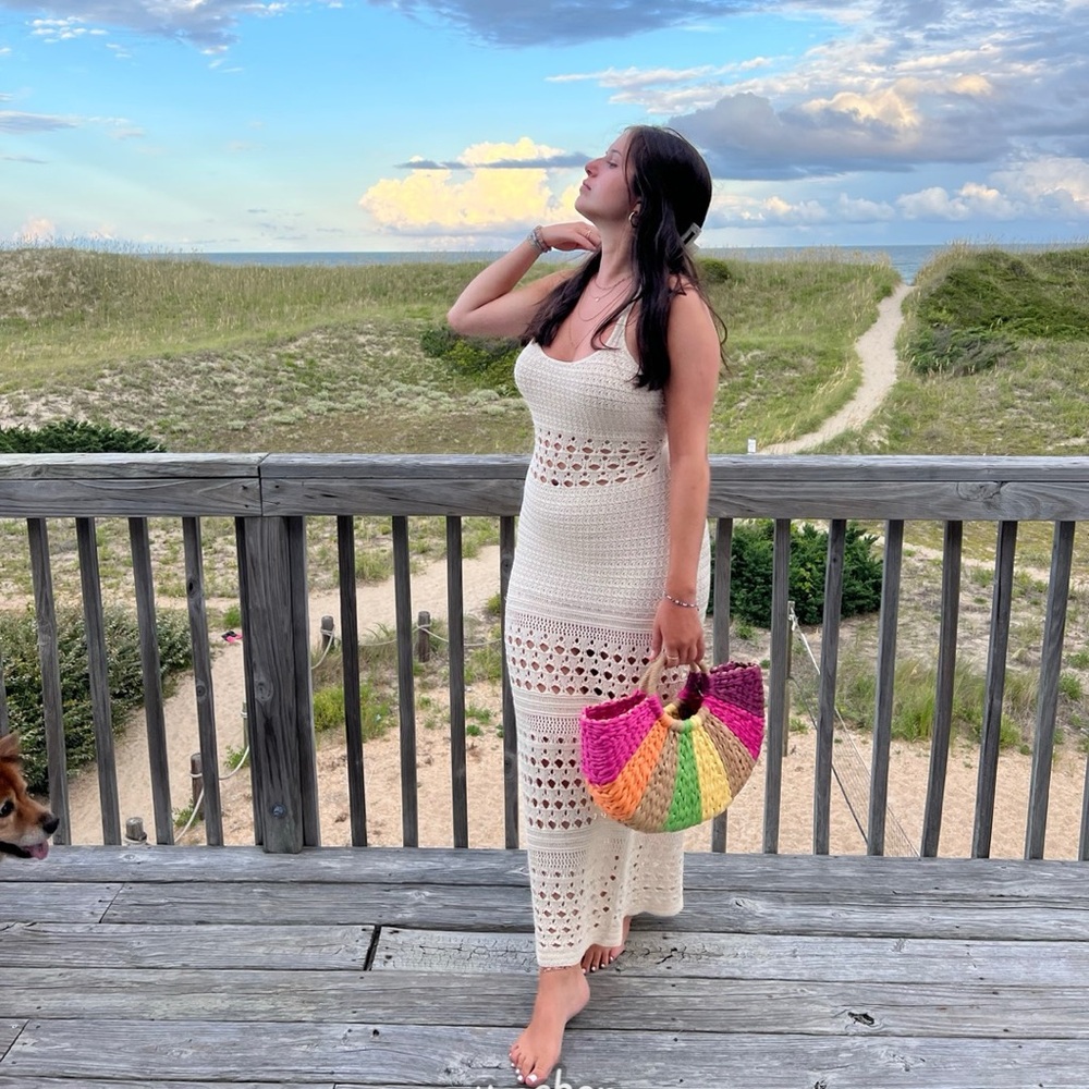 Anthropologie crochet dress